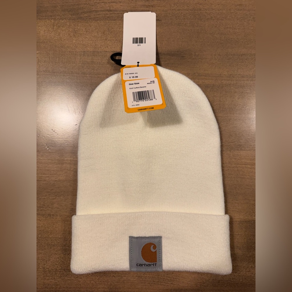 Carhartt Off-White Knit Beanie NWT